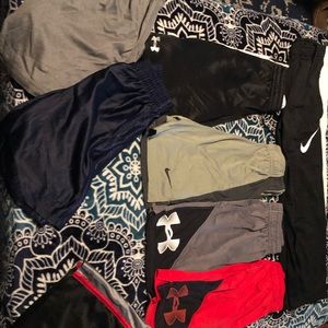 Lot of 8 mixed Youth Small UA and Nike